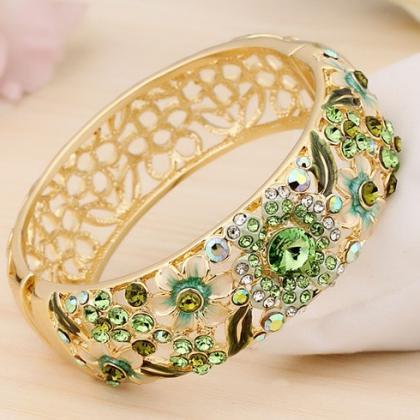 Cloisonne 24k Gold Plating Bracelet